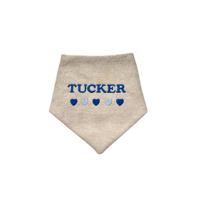 Personalized Blue Hearts